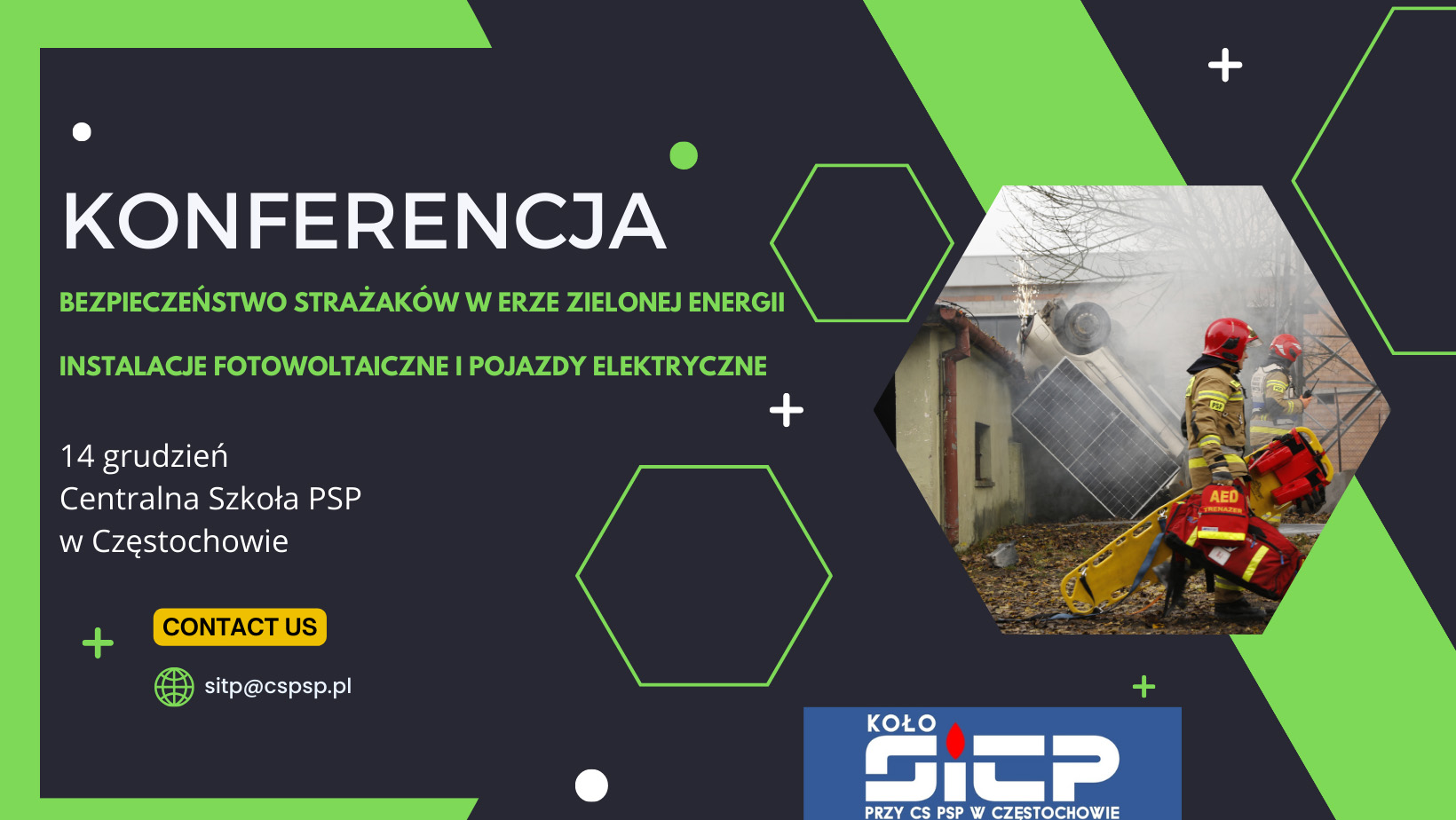Konferencja: bezpieczeństwo strażaków w erze zielonej energii już 14 grudnia!