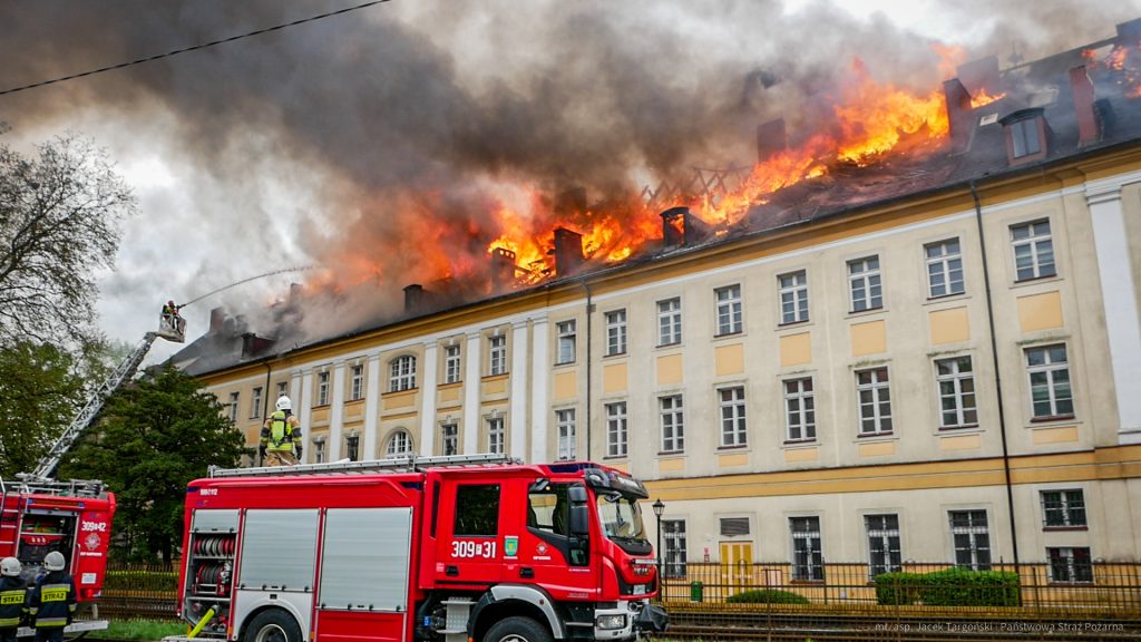 Gorzów Wielkopolski. Pożar budynku akademii