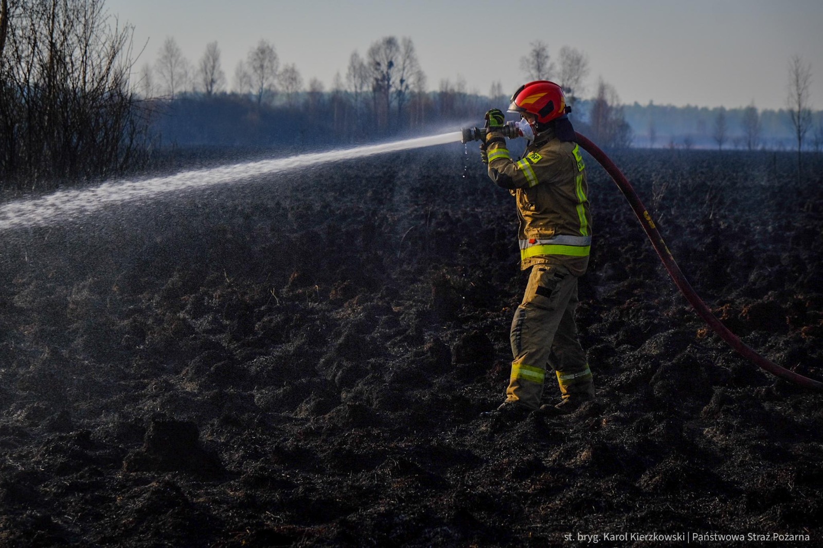 Pożar w Biebrzańskim Parku Narodowym objął już 450 hektarów
