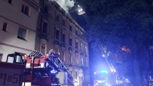 Pożar kamienicy w Zabrzu – 23 osoby ewakuowane