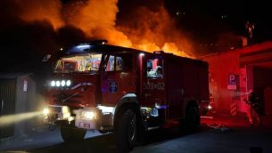 Pożar remizy OSP Hel – dwaj strażacy poszkodowani