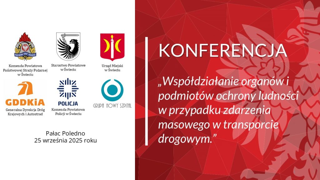 Relacja z konferencji w Świeciu – jak służby współpracują podczas masowych wypadków drogowych