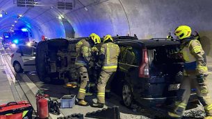 Strażacki sprawdzian gotowości – manewry ratowniczo-gaśnicze w tunelu Cisiec TD2