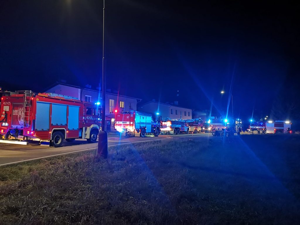 Strażacy z Bystrzycy Kłodzkiej pomagali w gaszeniu pożaru w Czechach