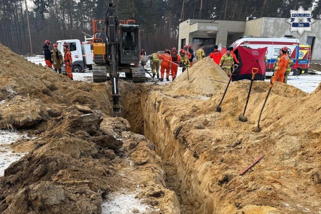 Tragiczny wypadek podczas prac ziemnych w Żorach. Zginęło dwóch pracowników