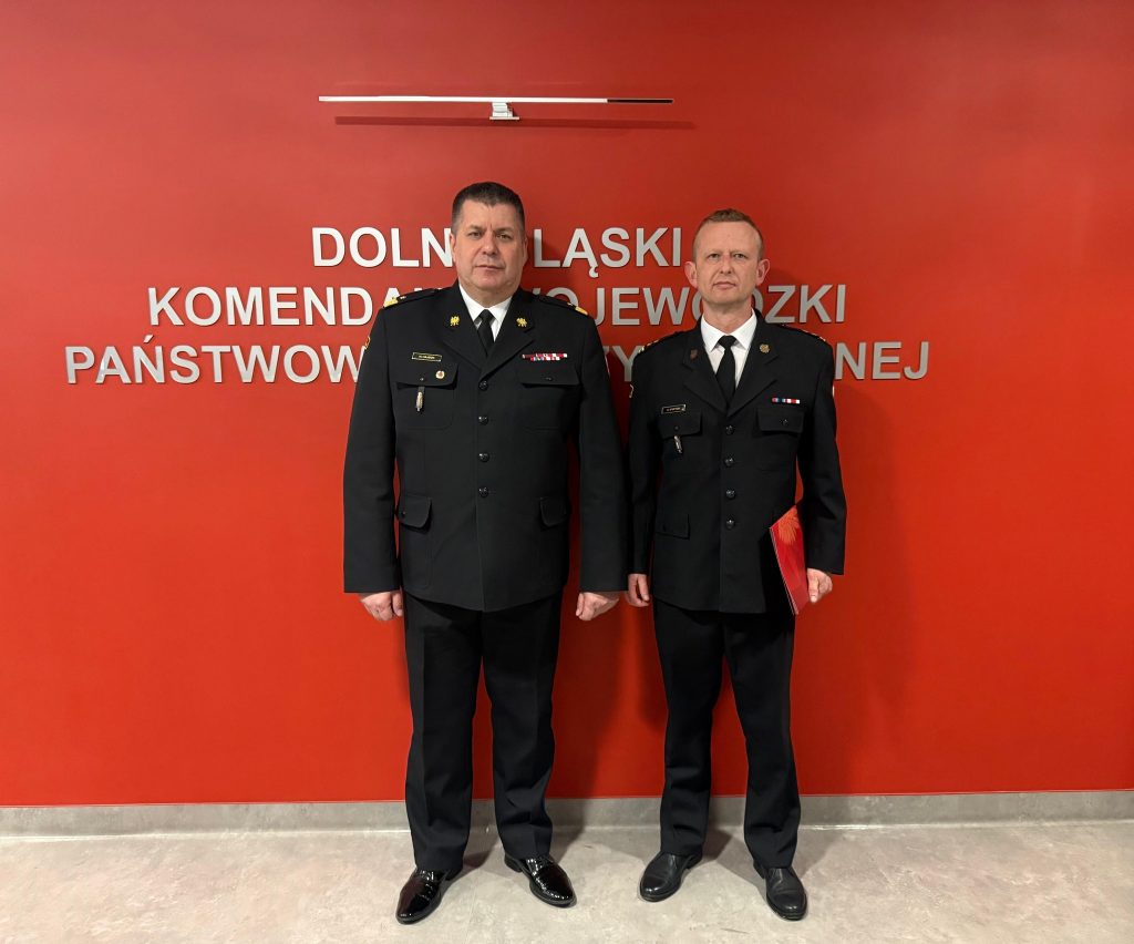Nowy Komendant Powiatowy PSP w Lubaniu. Bryg. Grzegorz Wypych objął stanowisko