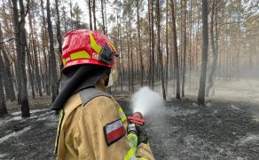 Strażacy dogaszają ogromny pożar lasu pod Warszawą. Część sił wycofywana z akcji