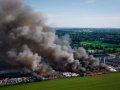 Ogromny pożar składowiska odpadów w Chorzowie. W ogniu stanęło około 400 ton śmieci
