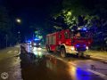 Blisko 100 strażaków gasiło wielki pożar pustostanu w Otwocku. Akcja trwała niemal 10 godzin