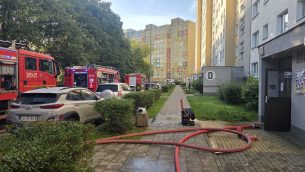 Tragiczny pożar mieszkania na gdańskiej Zaspie. Strażacy znaleźli ciało