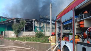Pożar ubojni drobiu w Wojszkach. 26 zastępów straży pożarnej w akcji
