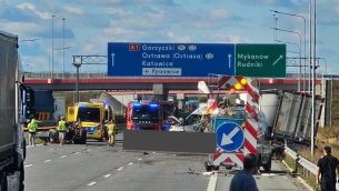 Śmiertelny wypadek na A1 na Śląsku. Zginęło pięć osób